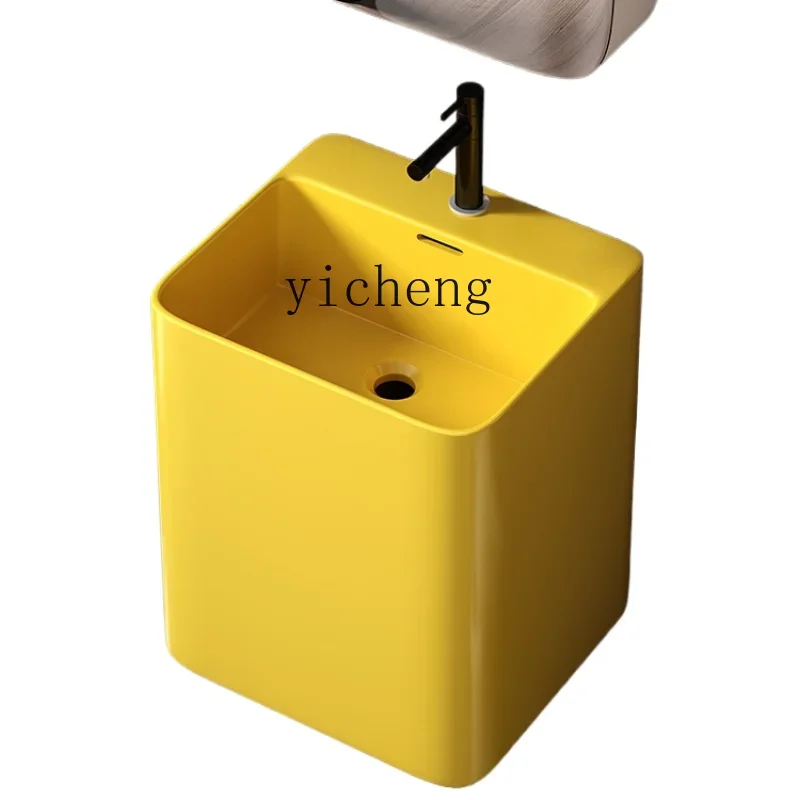 Small Apartment Deepening Ceramic Wall-Hung Basin Wall-Mounted Wash Basin Balcony Bathroom Wall-Mounted Hanging Basin