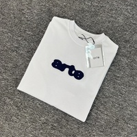Arte Blur Embroidery T Shirt Men Women High Quality Short Sleeve White T-shirt Top Tees