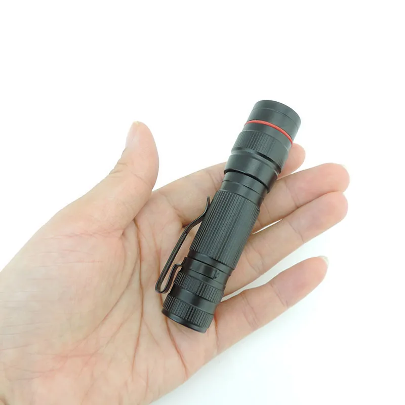 powerful Mini LED Flashlight USB Rechargeable Flash Light zoomable  Tactical small pocket lamp Torch camping AA 14500 battery