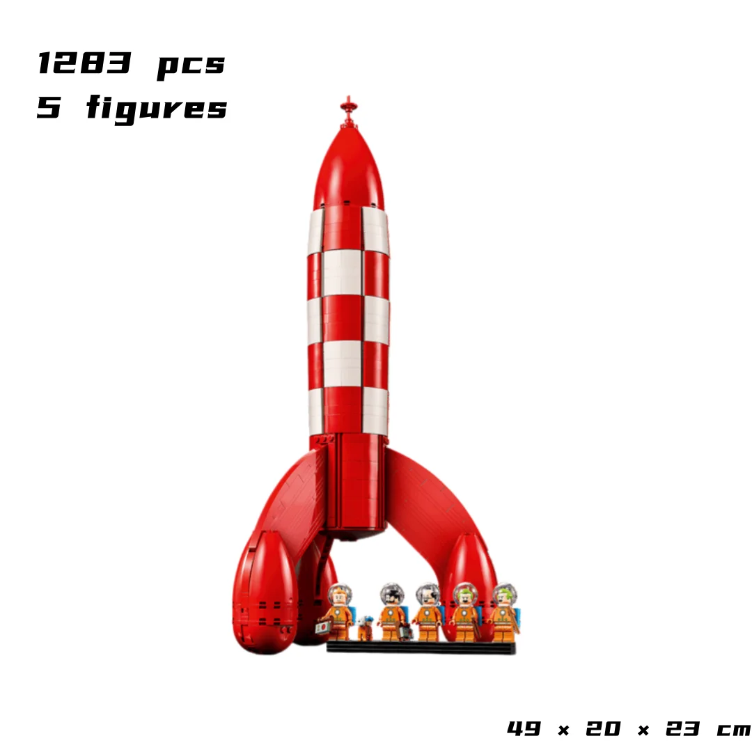 Cheaper Moon Rocket Bricks Building Blocks Compatible 1283pcs Dispaly Model Birthday Gifts for Adults Toy image 3