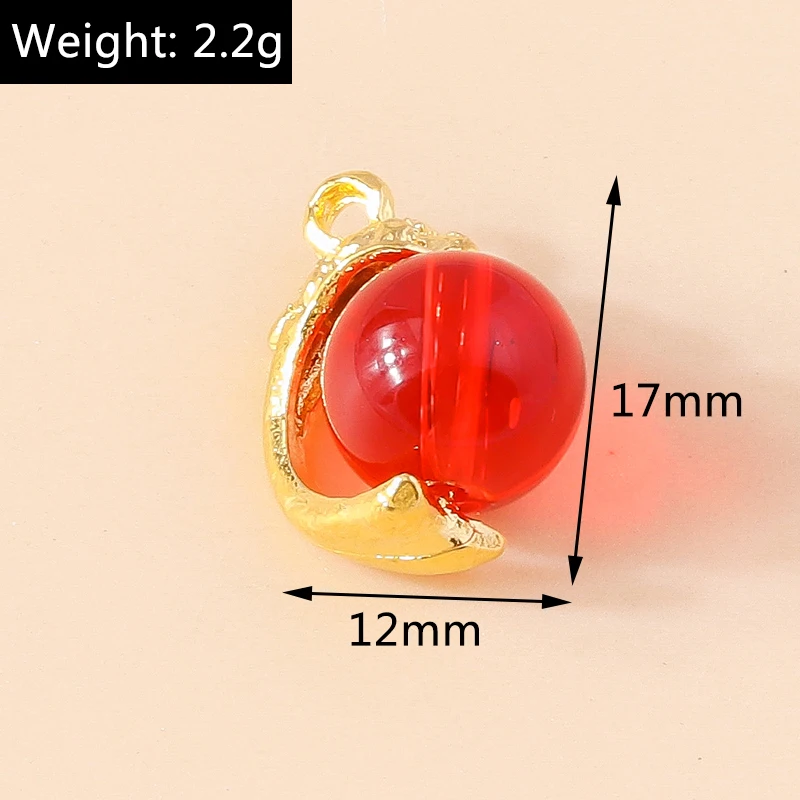 10 Stück Traditioneller Chinesischer 3D Vergoldeter Luxus Imitations-Jade Glücksbringer Anhänger für DIY Armbänder Schmuckherstellung Zubehör – Detail 18