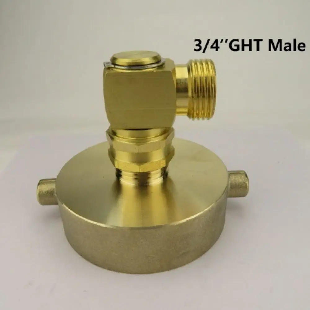 Fire Hydrant Hose Adapter 2 1 2 Inch NST NH Female To 3 4 Inch GHT Garden Hose Connector Brass Fitting Water Supply Tool