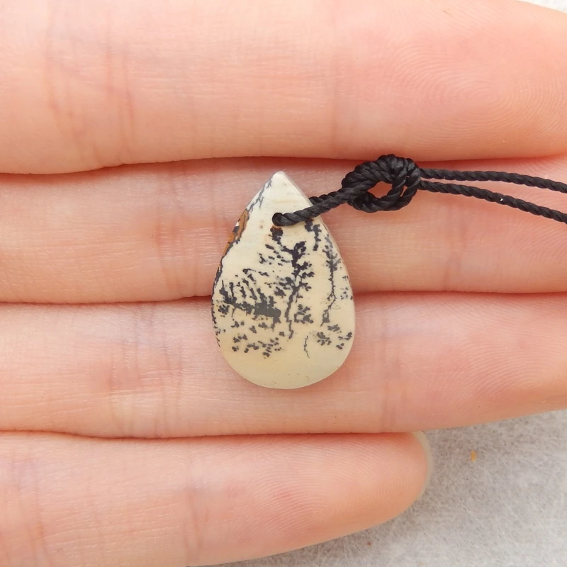 

Chohua Jasper Teardrop Pendant Earthy Gemstone Jewelry Component for Handmade Crafts 19x12x4mm-1.3g