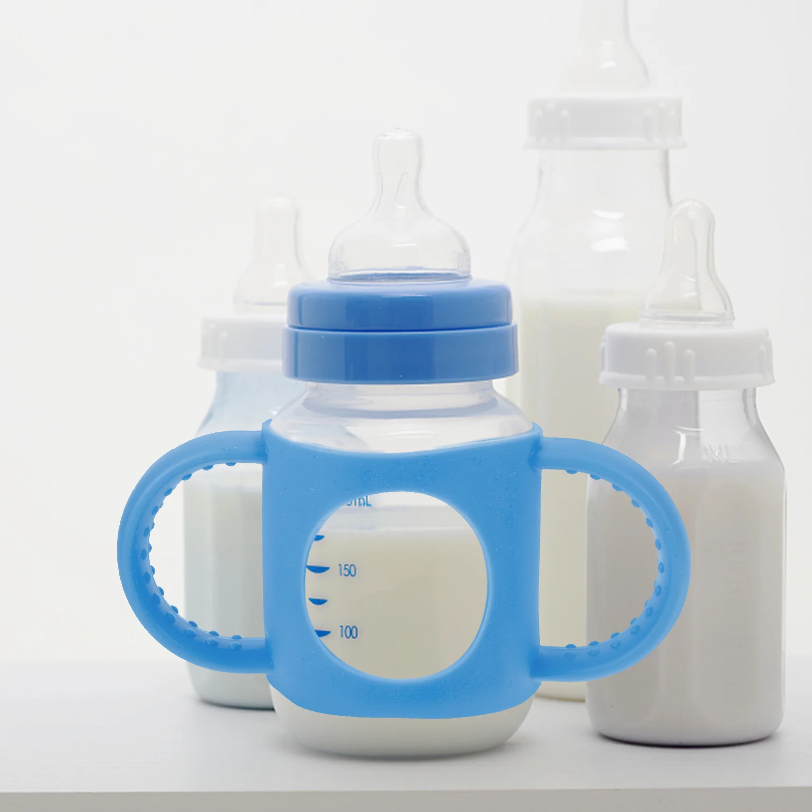 

Silicone Baby Bottle Handle Narrow Stable Grip Replacement Baby Bottles Silicone Handle for Feeding Grip Feeding Bottles Handles