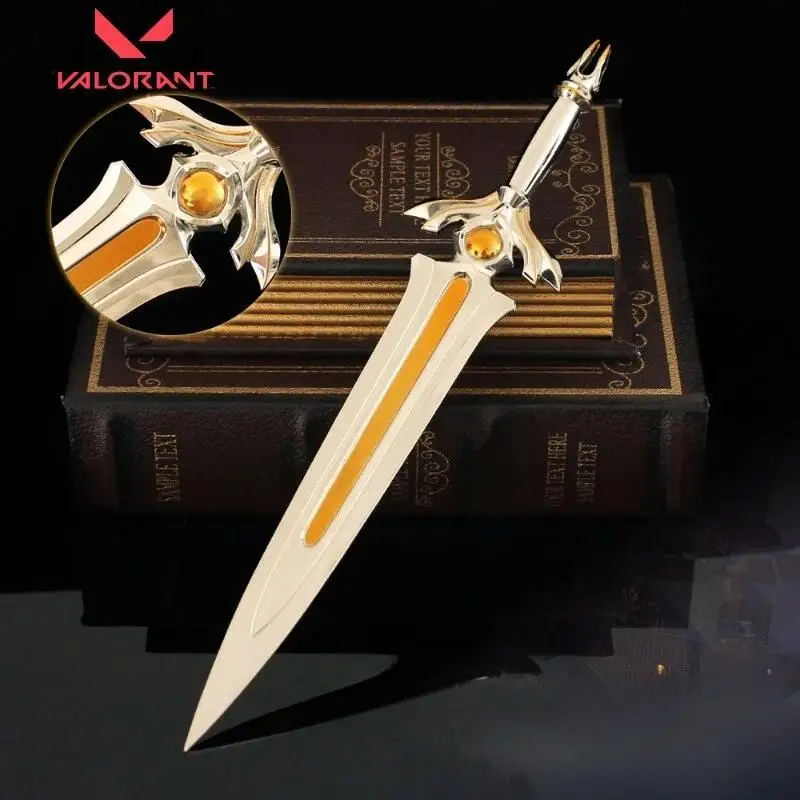 28cm VALORANT juego periférico Anime arma modelo aleación espada decoración colección Cosplay accesorios niños cumpleaños muñecas regalos Juguetes