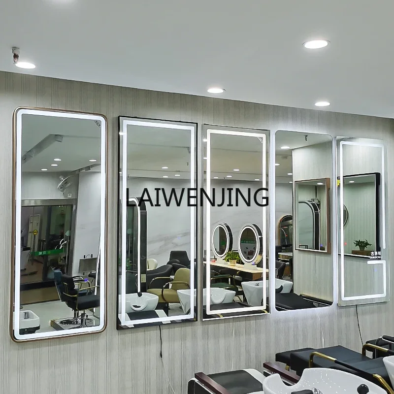 SGF hair salon single-sided wall-mounted full-body mirror hair salon special haircut high definition mirror