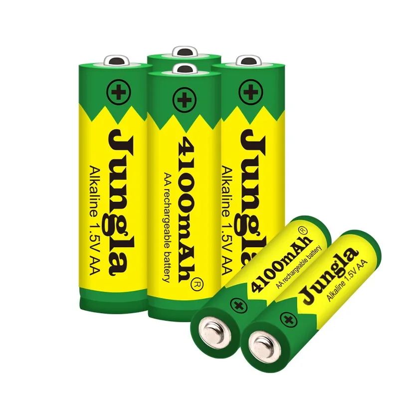 Economical 1.5V AA Rechargeable Batteries with 4100mAh Cylindrical for Torch Toys Clock MP3 Player