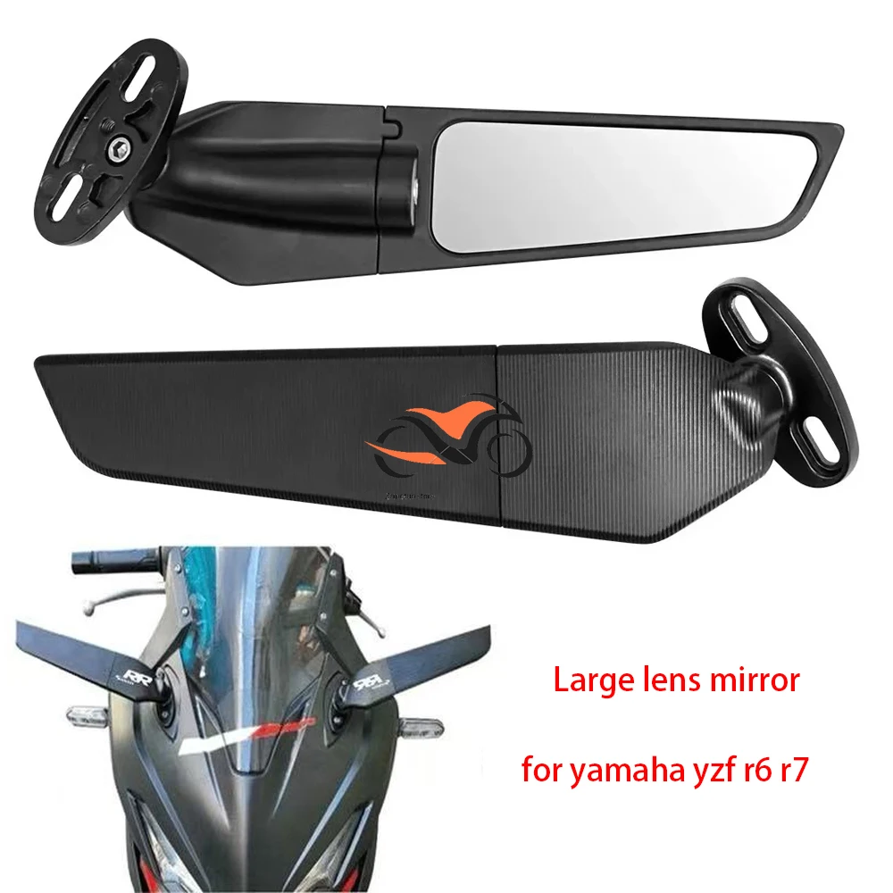 

Motorcycle Modified Rearview Mirrors Adjustable Rotating for yamaha yzf r6 r7