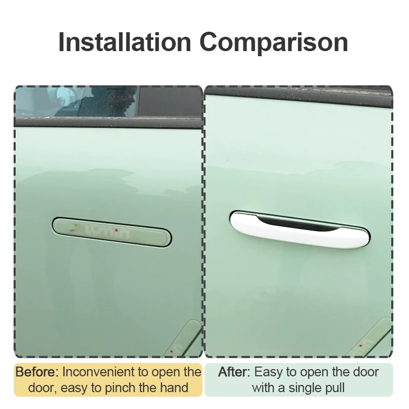 Car exterior Car Door Handle Sticker Patch Decorative Stickers Modification Stick-on Auto Accessories For Leapmotor C01 C10 C11