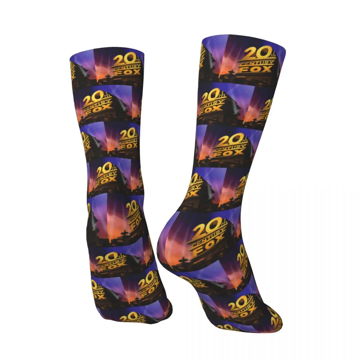 All Seasons 20th Century Fox Classic Socks Harajuku Sport Middle Tube Socks Casual Stockings for Men Women Valentine's Day Gifts