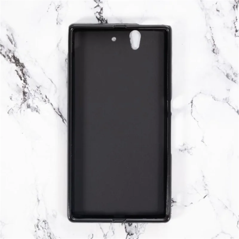 For Sony Xperia Z L36H Case Soft Ultra Thin Silicone Black TPU Case Cover For Sony Xperia Z L36H Pudding Silicone Phone Funda