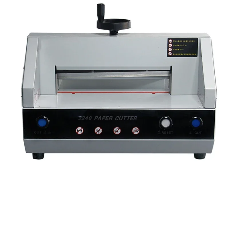 Electric Paper Cutter A4 Automatic Manual Pressure Paper Cutter Desktop Low Noise Office Type Paper Trimmer
