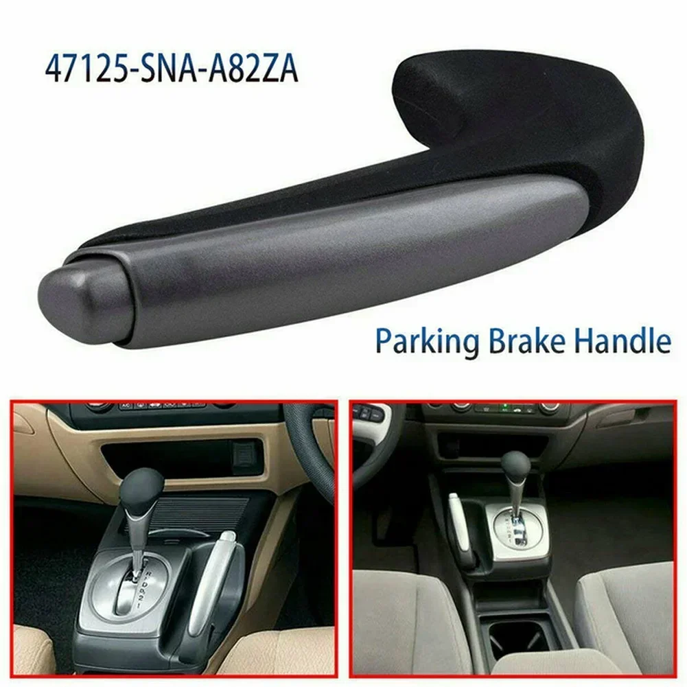 Car Handle Grip Knob Cover Parking Handbrake Sleeve Protector For Honda Civic 2006-2011 47115-SNA-A82ZA Interior Decoration