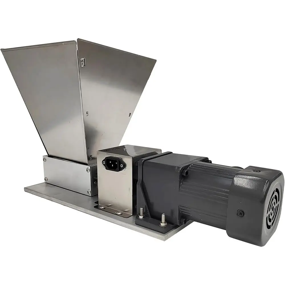 

110V 60W 75RPM Manual Electric stainlsteel grinding hine Barley Grinder with 4 Hopper and 2 Rollers Home Brew Grain Mill Malt Cr