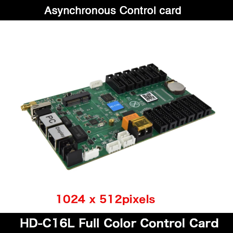 

HD-C16C HD-C16L HD-C36C Asynchronous LED Modules / LED Panels Control Card Work with HD-R512 Receiving Card Includes Wi-Fi