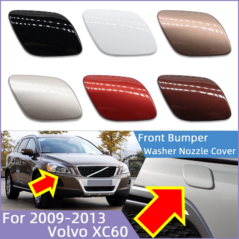 Auto Front Bumper Headlight Washer Spray Nozzle Cover Cap For Volvo XC60 2009 2010 2011 2012 2013 30763410 30763411 Garnish