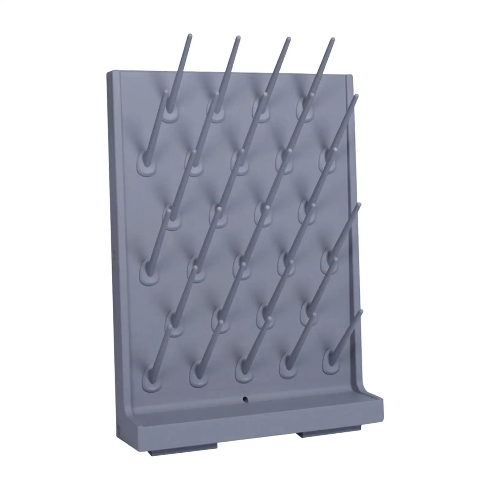 Draining Rack Impact Resistance Wall Mounted Detachable 27 Rod for Kitchen