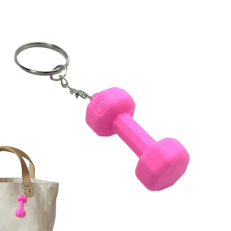 Barbell Key Ring Barbell Gym Keychain Women Women Novelty Keychain Exercise Pendant Exquisite Design For Keys Bags