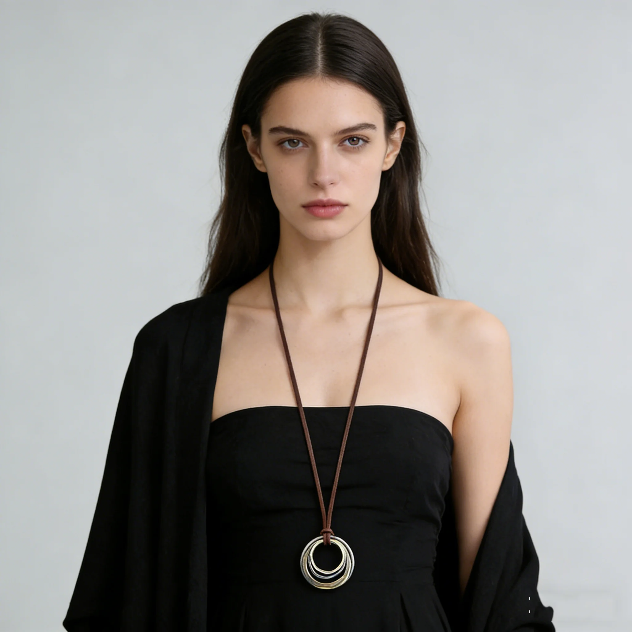 Women Long Necklace Vintage Handmade Pendant Necklace Geometric Clothes  Accessories Fashion Jewelry Rope Necklace Valentines Day - AliExpress 36