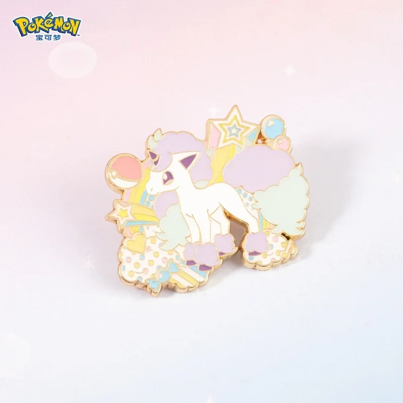 Pokémon Cartoon Broches Roze Kawaii Pikachu Eevee Ponyta Morpeko Scorbunny Anime Figuren Sieraden Metalen Badge Emaille Revers Geschenken