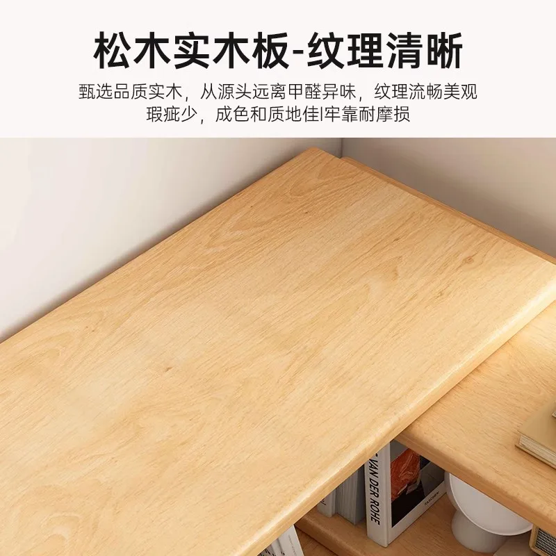 Bookshelf retractable corner bookcase, bedside floor shelf, simple student desktop multi-layer storage cabinet