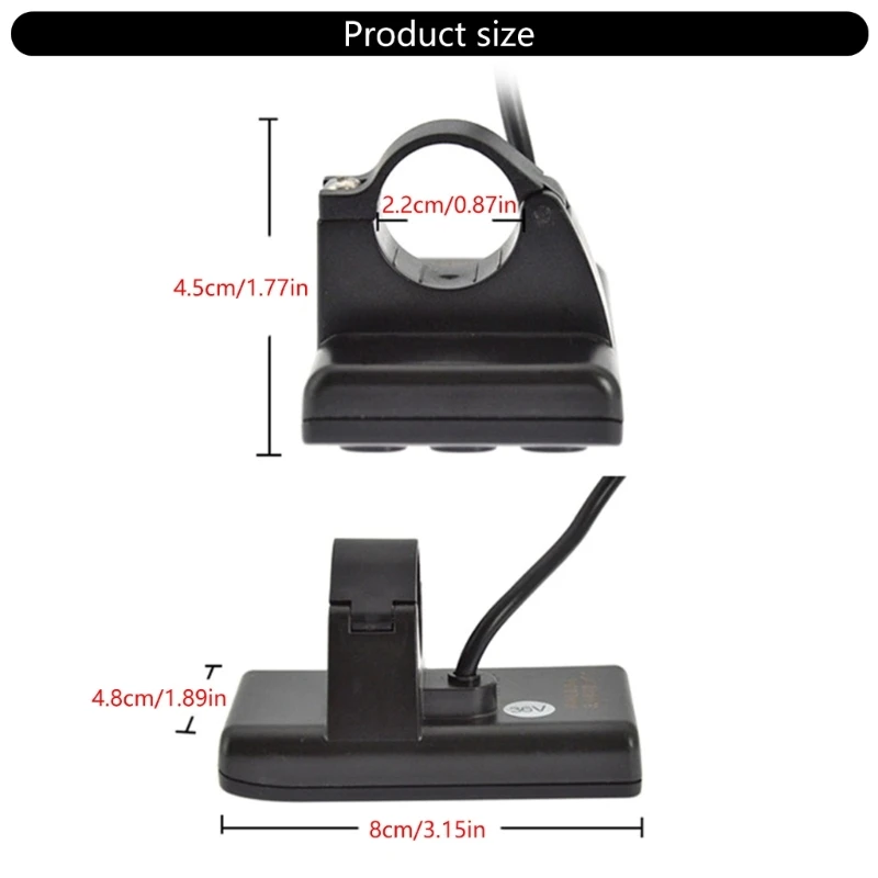 Màn hình đồng hồ xe tay điện Bảng điều khiển màn hình LCD phổ thông 24V/36V/48V
