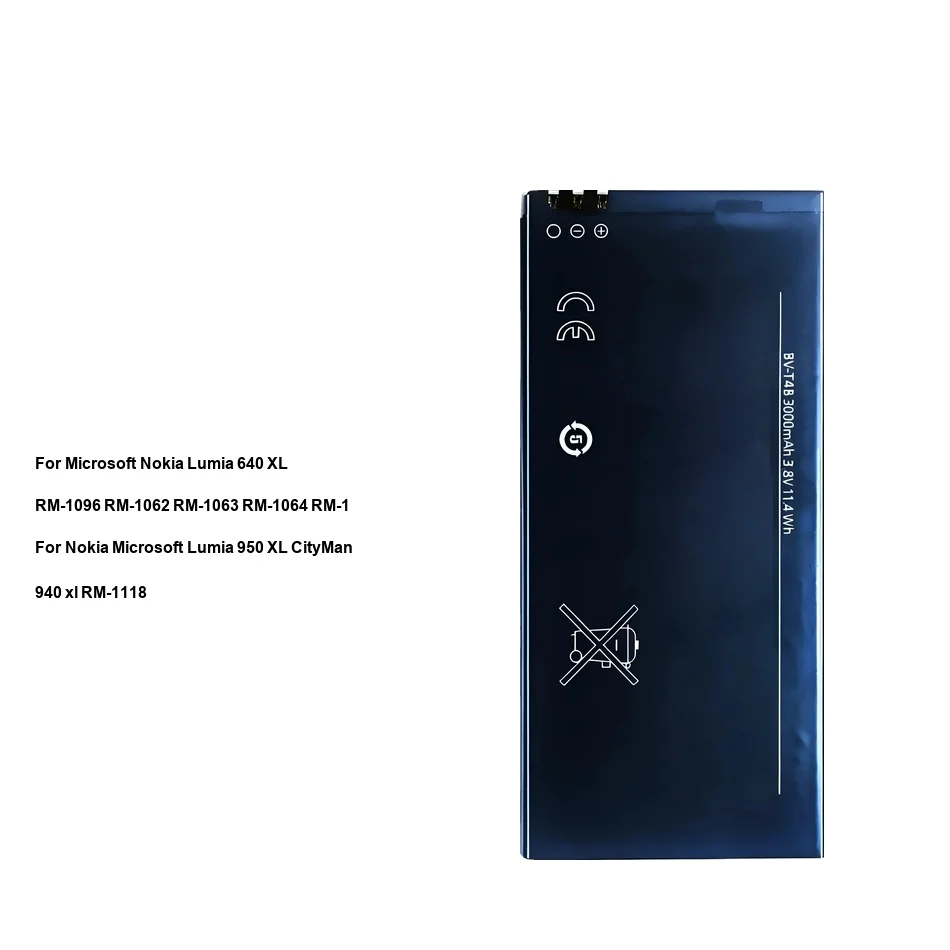 

Аккумулятор для мобильного телефона Safe BV-T4D BV-T4B 3000-3340 мАч XL Cityman RM-1062 RM-1063 RM-1096 RM-1118 940