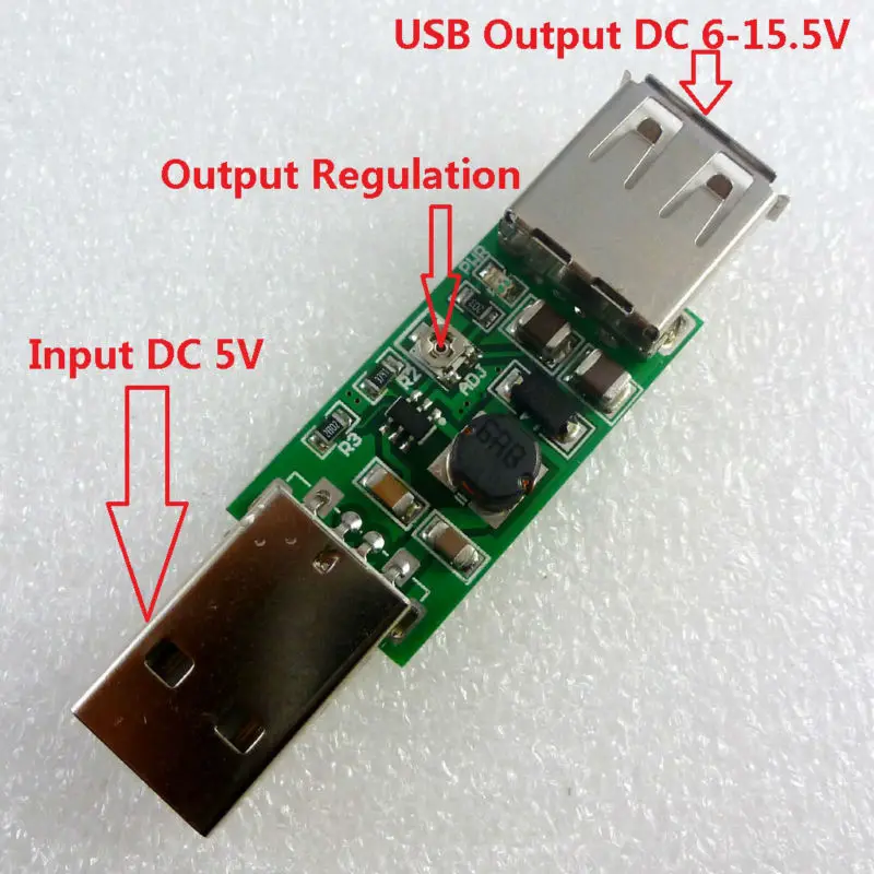 5 Pcs USB to USB 5V to 9V 12V 15V DC-DC Converter Step Up Boost 7W Inverter UPS Module For LED Moter Solar Charger Portable Sta