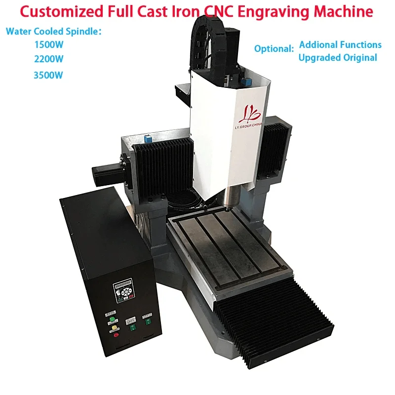 

Full Cast Iron Metal Cutting Machine Customized CNC 3040 PCB Engraving Machine 2200W Wood Router Steel Carving Drilling Machine