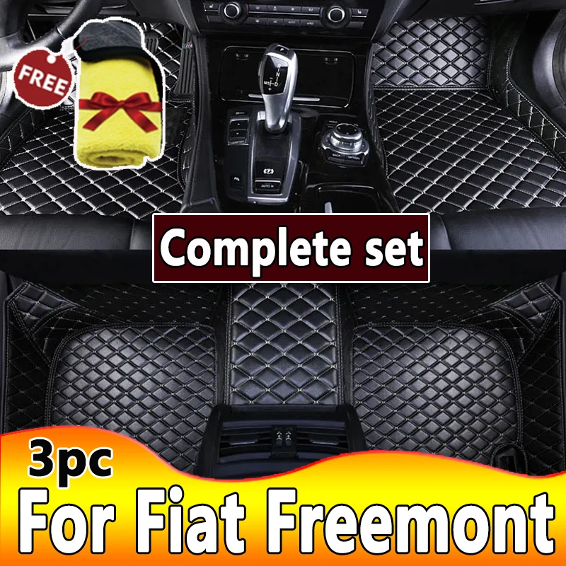 Car Floor Mats For  Fiat Freemont 2011~2019 7seat Waterproof Tapetes Para Automovil Car Matts Floor Car Accessories