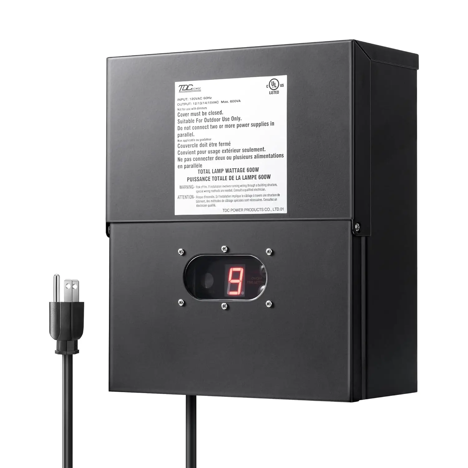 

DEWENWILS 600W Low Voltage Landscape Transformer, Outdoor Weatherproof Transformer with Timer and Photocell Sensor