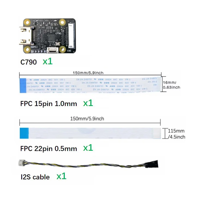 C790 1080P 60Hz HDMI-kompatibler IN-zu-CSI-2-Adapter & I2S BliKVM RPI KVM 'KVM over IP'-Board unterstützt Audio-Backpower-Mitigation