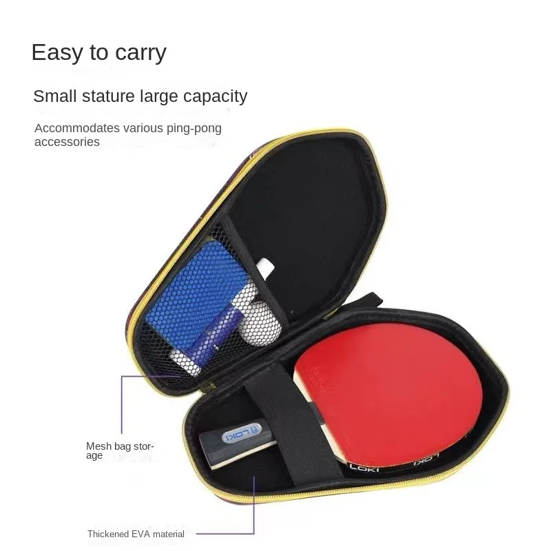 

High Quality LOKI Table Tennis Racket Cover Sports Specific Racket Bag Hard Shell Storage Gourd Shaped Protective Cover Racket