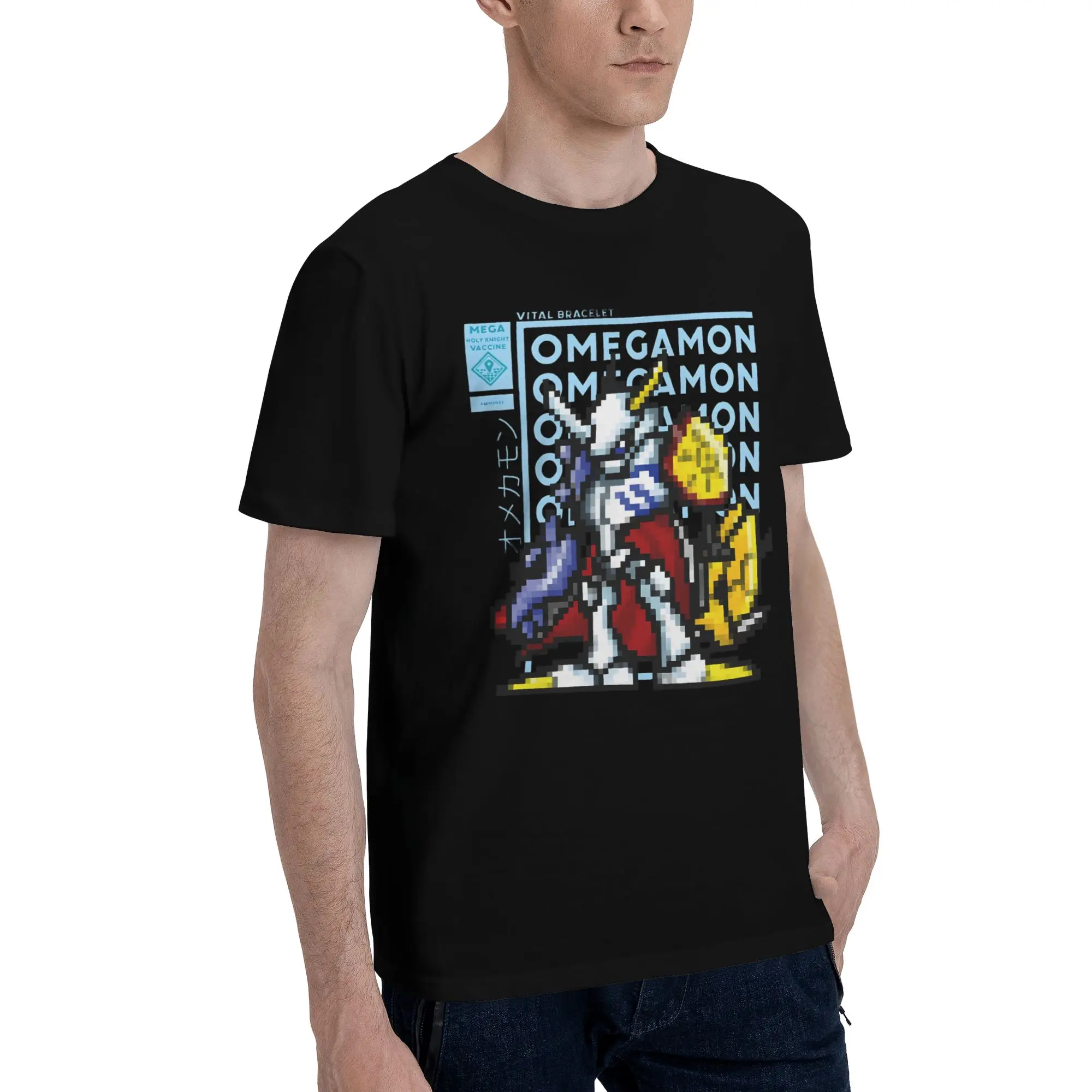Digimon 9 Graphic 100% Cotton T-Shirt Bandai Tees Tops For Men