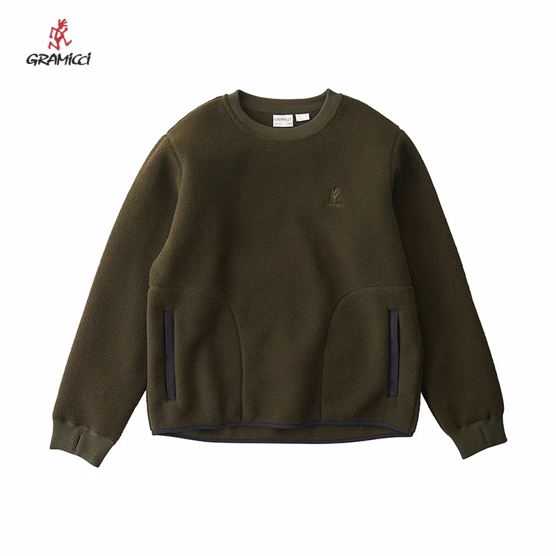

Gramicci fleece pullover fleece long-sleeved sweater lightweight thermal top