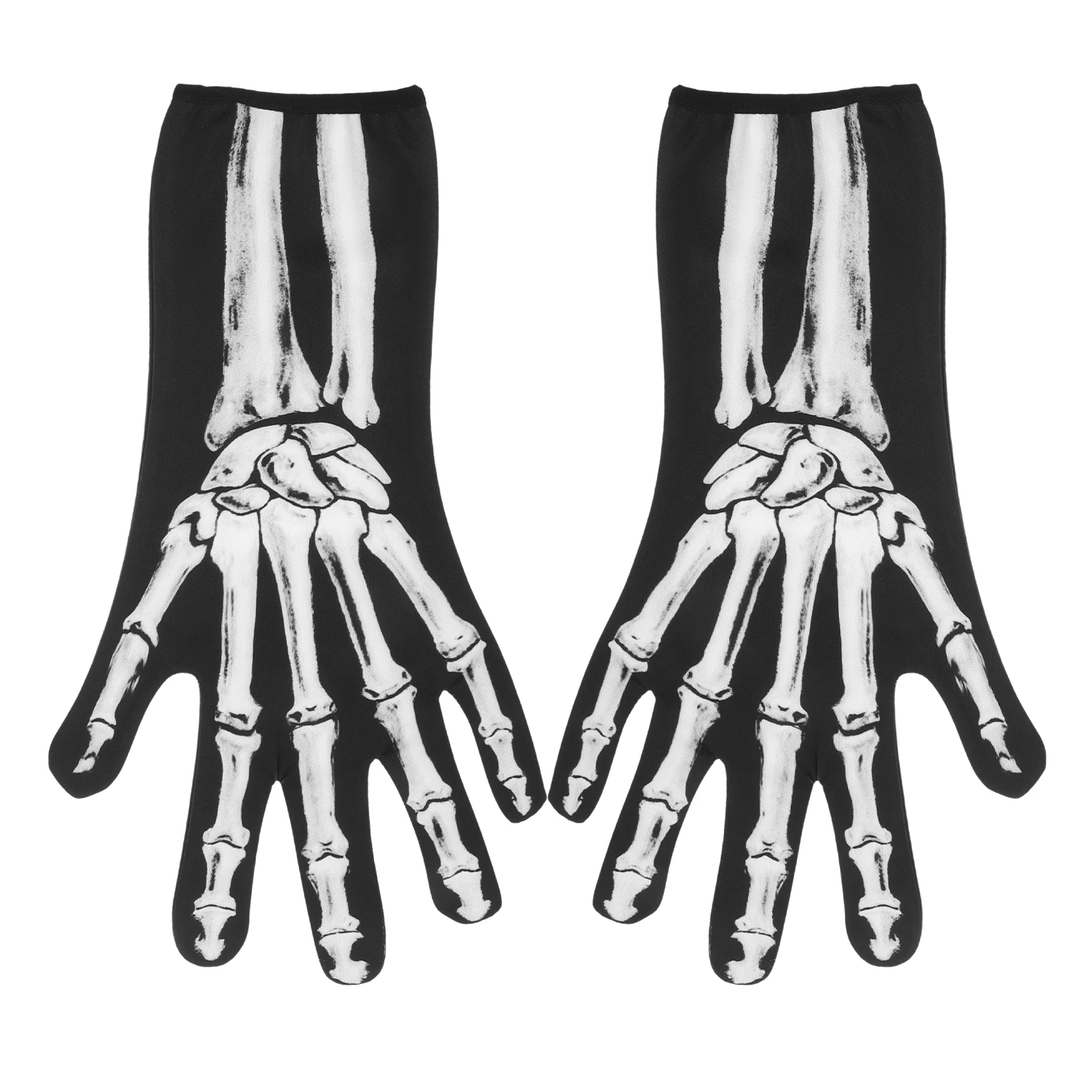 

Skull Gloves Breathable Sweat Wicking Halloween Costumes Accessories Unisex Teens Adults Party Favors Photo Props