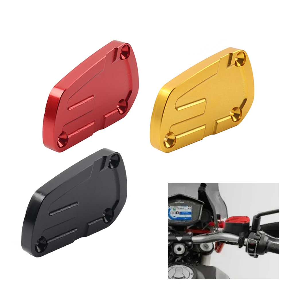 Motorbike Front Brake Cylinder Fluid Reservoir Cover Cap For V85TT 2018-2019 2020 2021 2022 2023 2024 2025