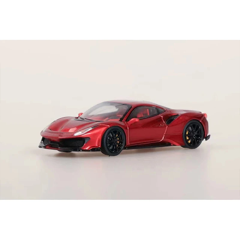 IM In Stock 1:64 Novitec 488 Engine Hood Opened Diecast Diorama Car Model Collection Miniature Toys Ichiban