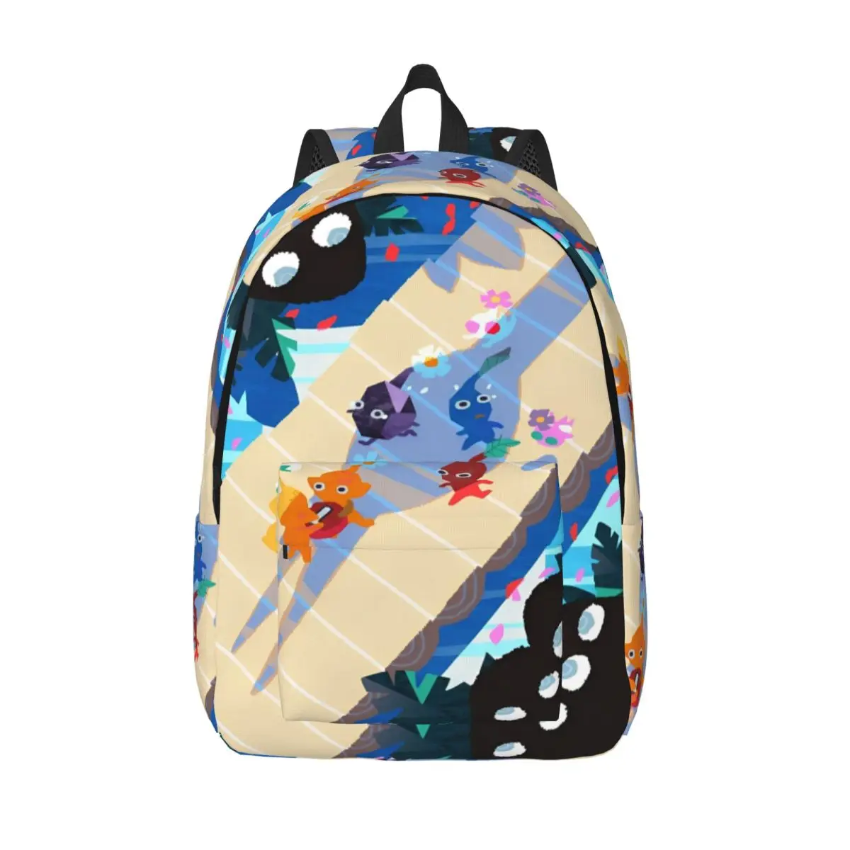 Video Game Pikmin Backpack for Preschool Primary School Student Bookbag Boy Girl Kids Daypack Gift