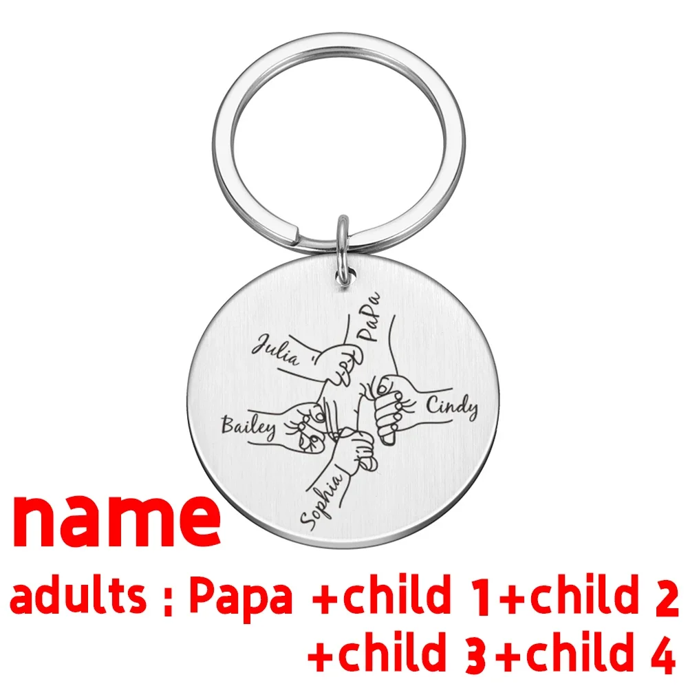 Fathers\' Day Dad Papa Birthday Gift Daddy Keyring Fathers Day Keyrings Men Father Party Original Gift For Men Car Accessories