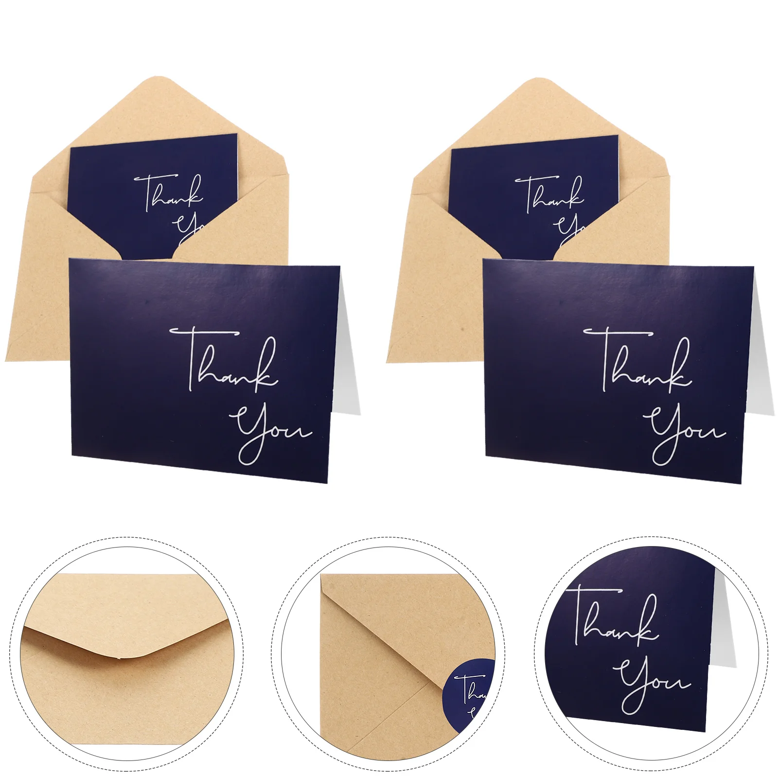 

10 Sets Envelope Sticker Greeting Card Blank Teacher Friend Colleague Thank You Cards and Envelopes Small Wedding Paper