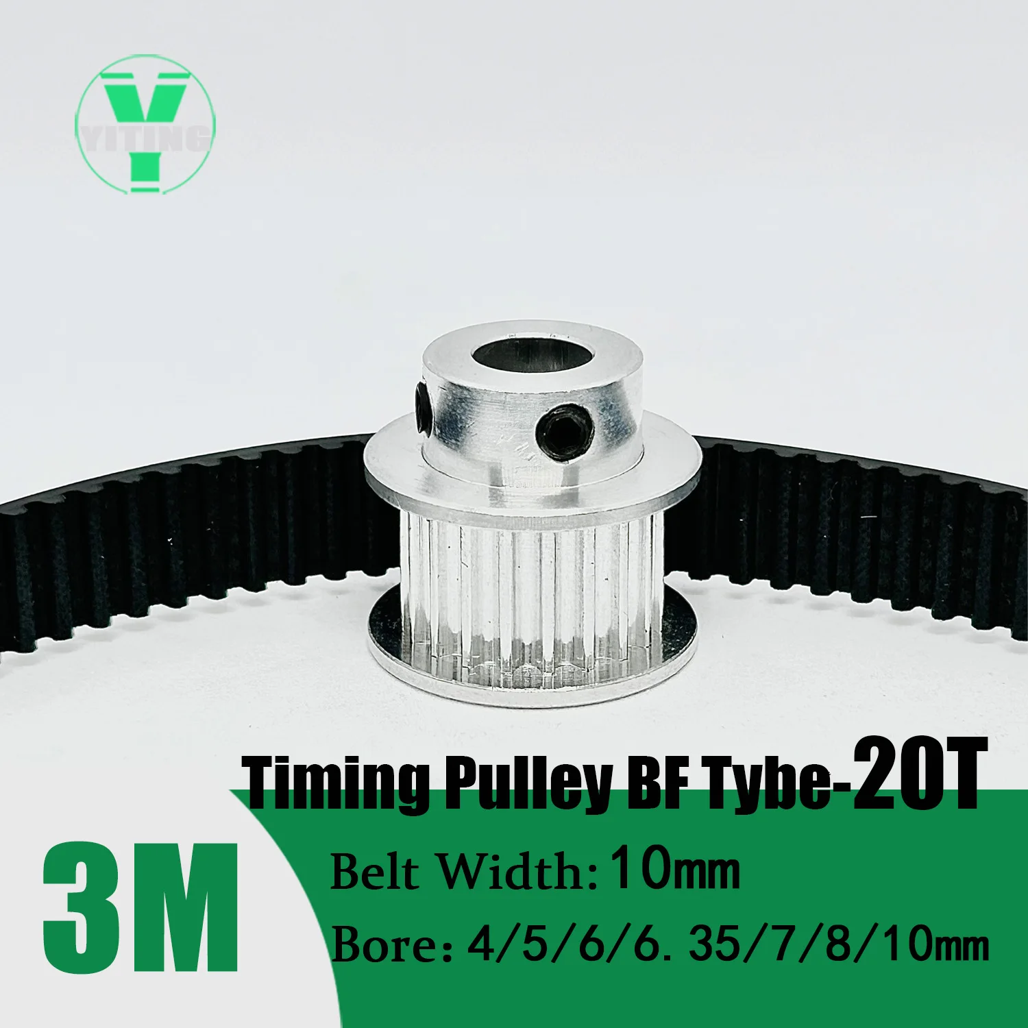 HTD 3M 20Teeth 60Teeth 3M 20T 60T Timing Pulley Belt Set Belt Width 10mm Bore 4~25mm Reduction 3:1 Pulley Kit Synchronous Wheel