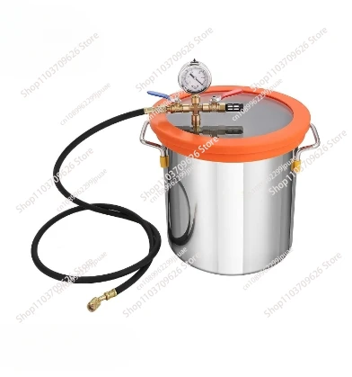 

Stainless Steel Vacuum Pump Defoaming Bucket AB Glue Epoxy Resin Silicone Gypsum Vacuum Degassing Chamber Defoaming Bar