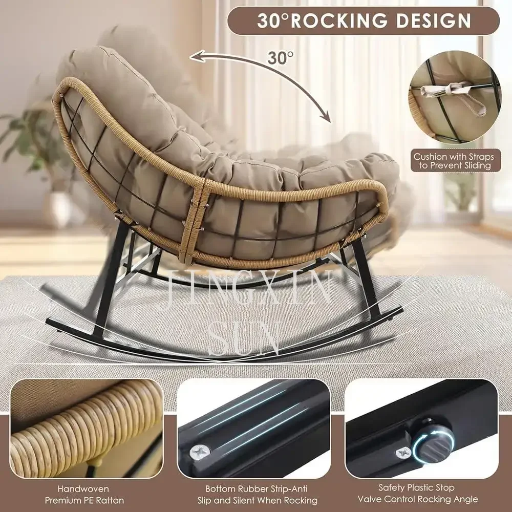 Double Papasan Rocking Chair 5