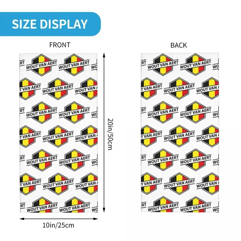 Wout Van aert ผ้าพันคอคลุมใบหน้ากันรังสียูวีสำหรับผู้ชายและผู้หญิงสำหรับสกี