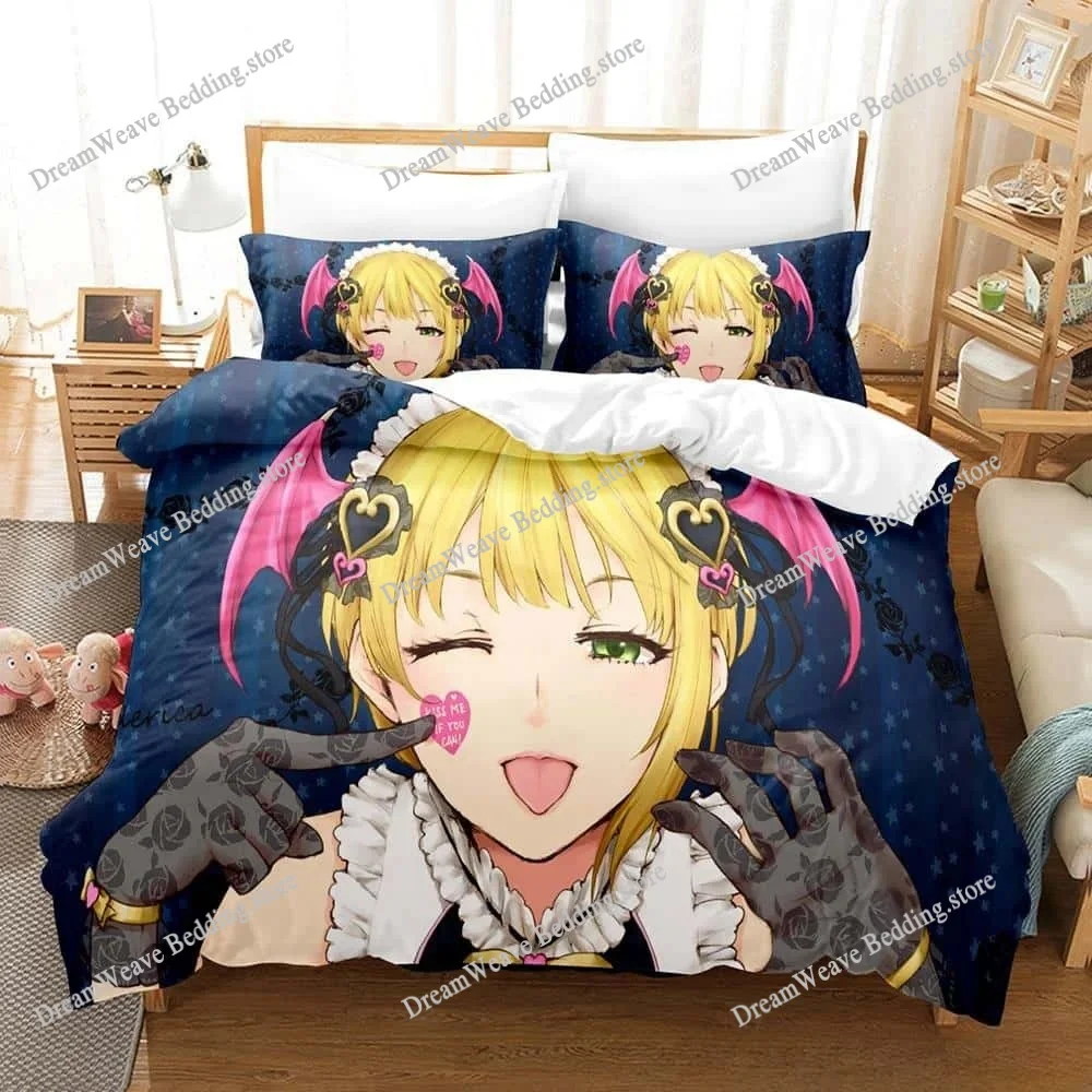 

Fashion 3d Print Anime Kawaii Girls THE IDOLM@STER Bedding Set Single Twin Full Queen King Size Bed Set Bedroom Duvet Cover Sets
