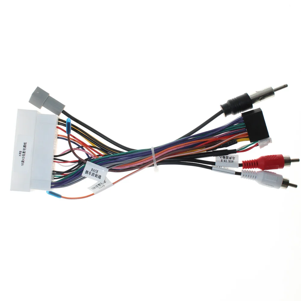 Car Radio Stereo Wiring Harness Cable Canbus Android 16pin For Kia K3 Pegas KX5 Sportage for Hyundai Elantra