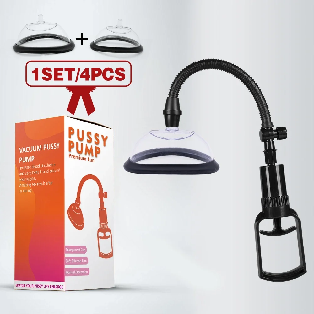 คู่มือช่องคลอดปั๊มหญิงนวดหีปั๊มเต้านมดูดนวดช่องคลอด Clitoral ดูดถ้วยผู้หญิงของเล่นสําหรับผู้ใหญ่