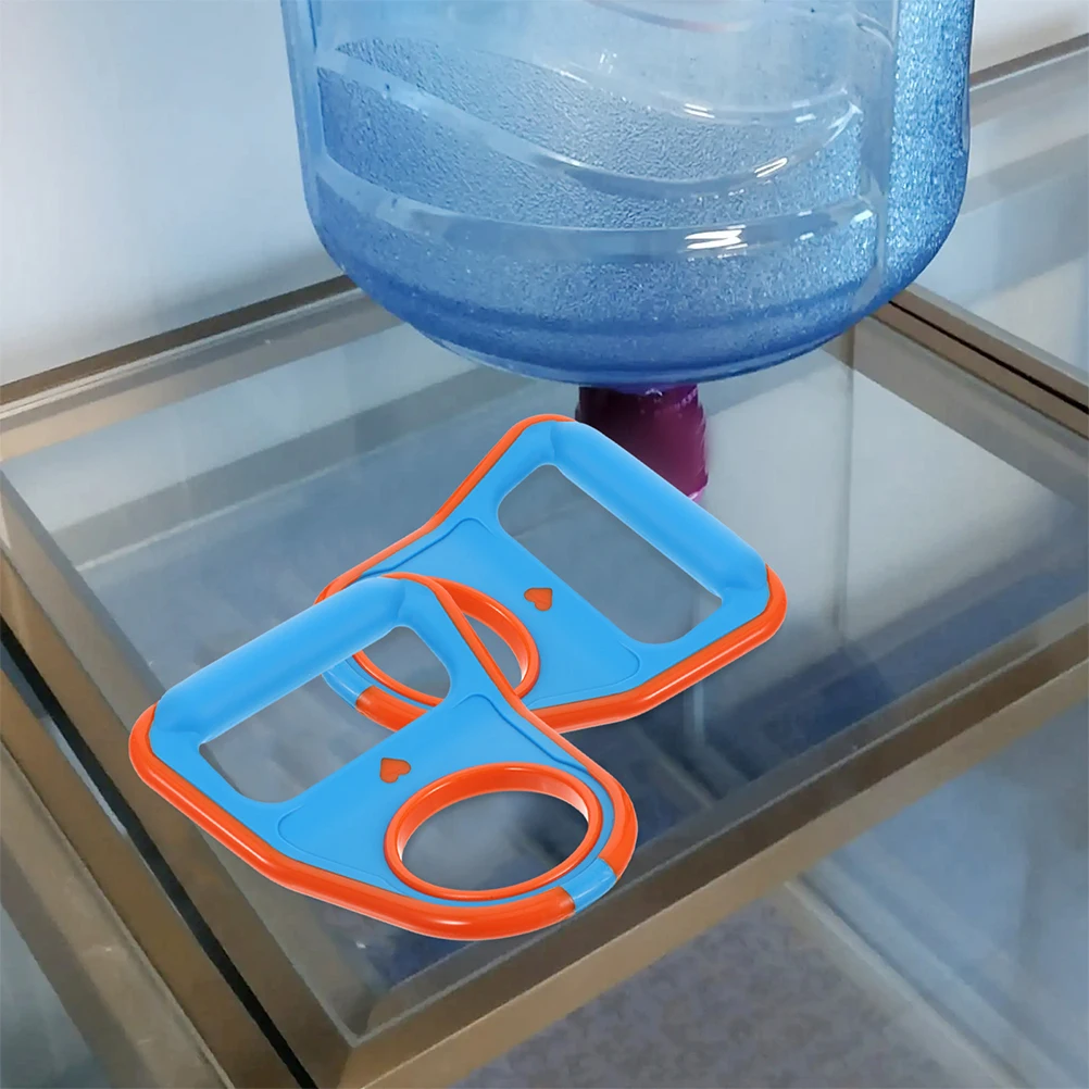

3 Pcs Water Bottle Lifter Bucket Handles Carrier Ergonomic Design Durable Plastic Smooth Edges Safe Secure Kitchen Bar