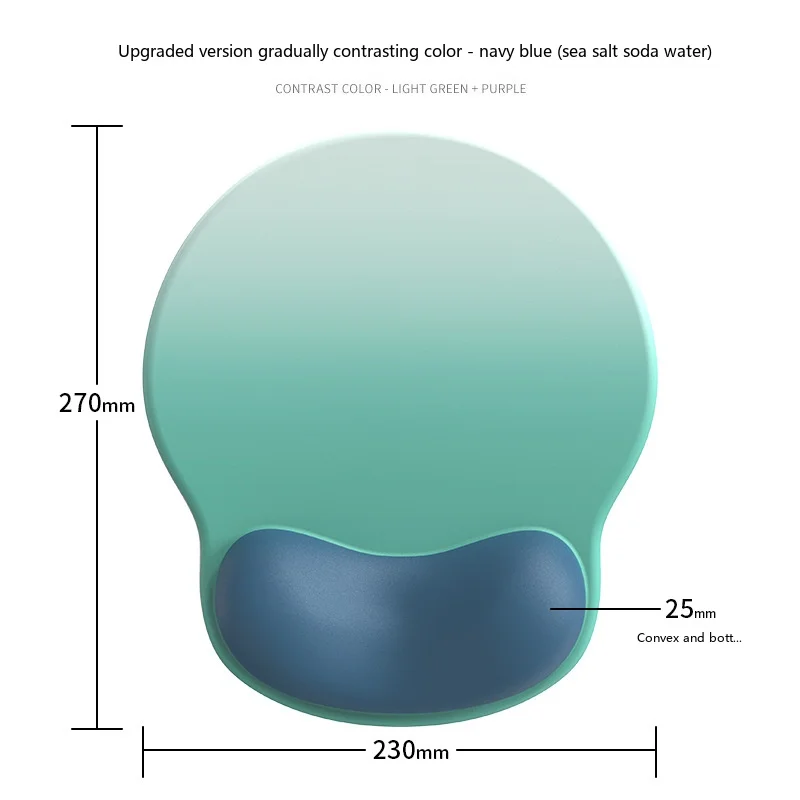 Getränke-Motiv Handgelenkauflage Mauspad Ergonomische Schreibtischunterlage für Büro und Gaming 7 Lustige Getränkevarianten 3 Konfigurationen – Detail 9